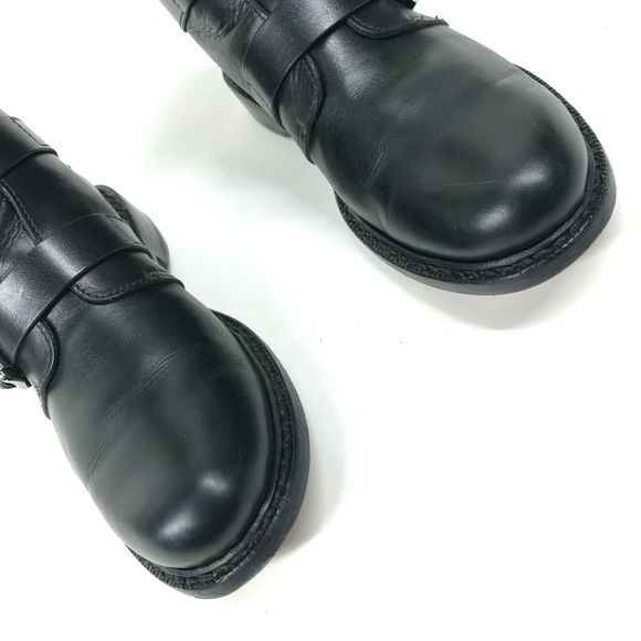 rag & bone Hudson Black Leather Moto Biker Mid Buckle Boots • 36.5 - Picture 6 of 10